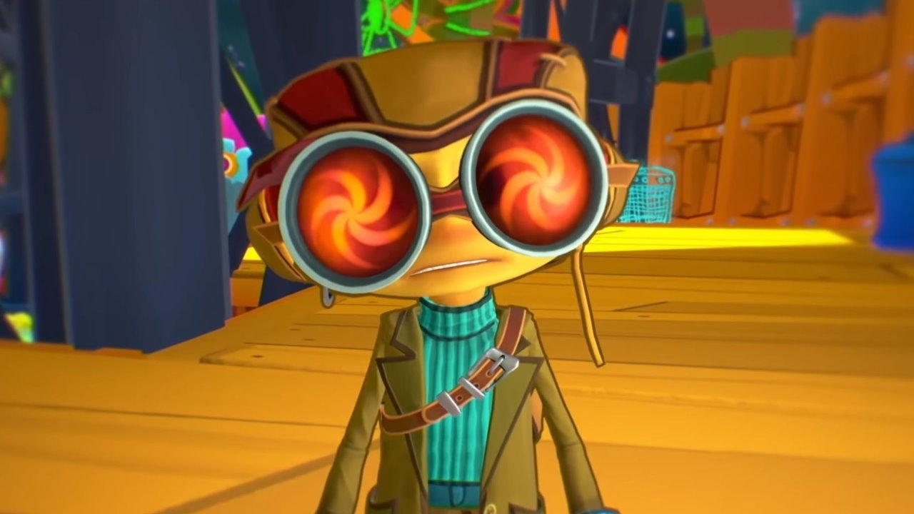 The main character, Raz, from the game Psychonauts 2